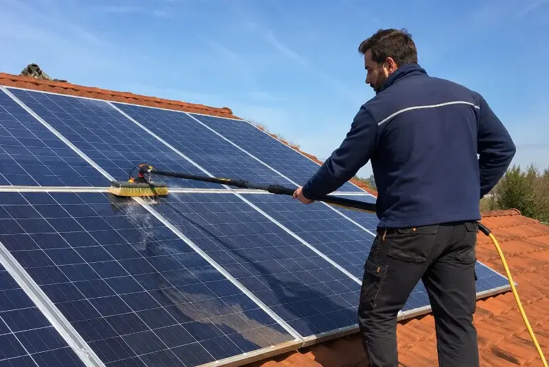 Nettoyage et entretien de panneaux solaires à Calvisson